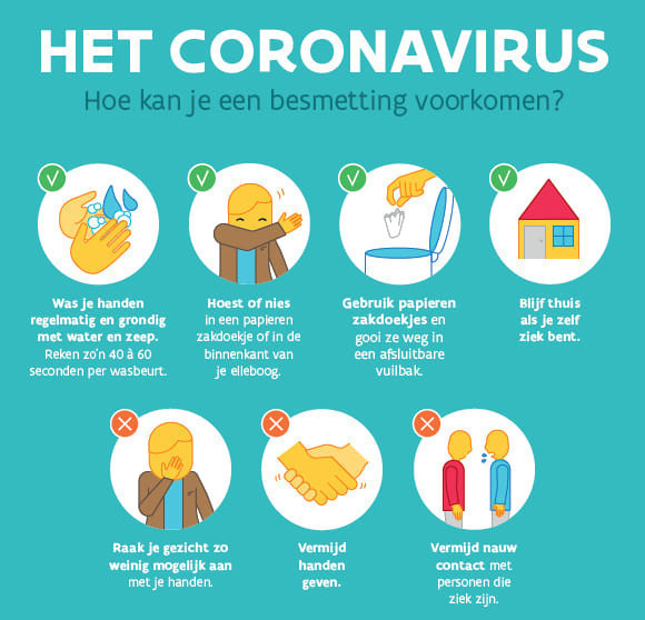 Richtlijnen COVID19 (Corona) Wetterse Bandencentrale